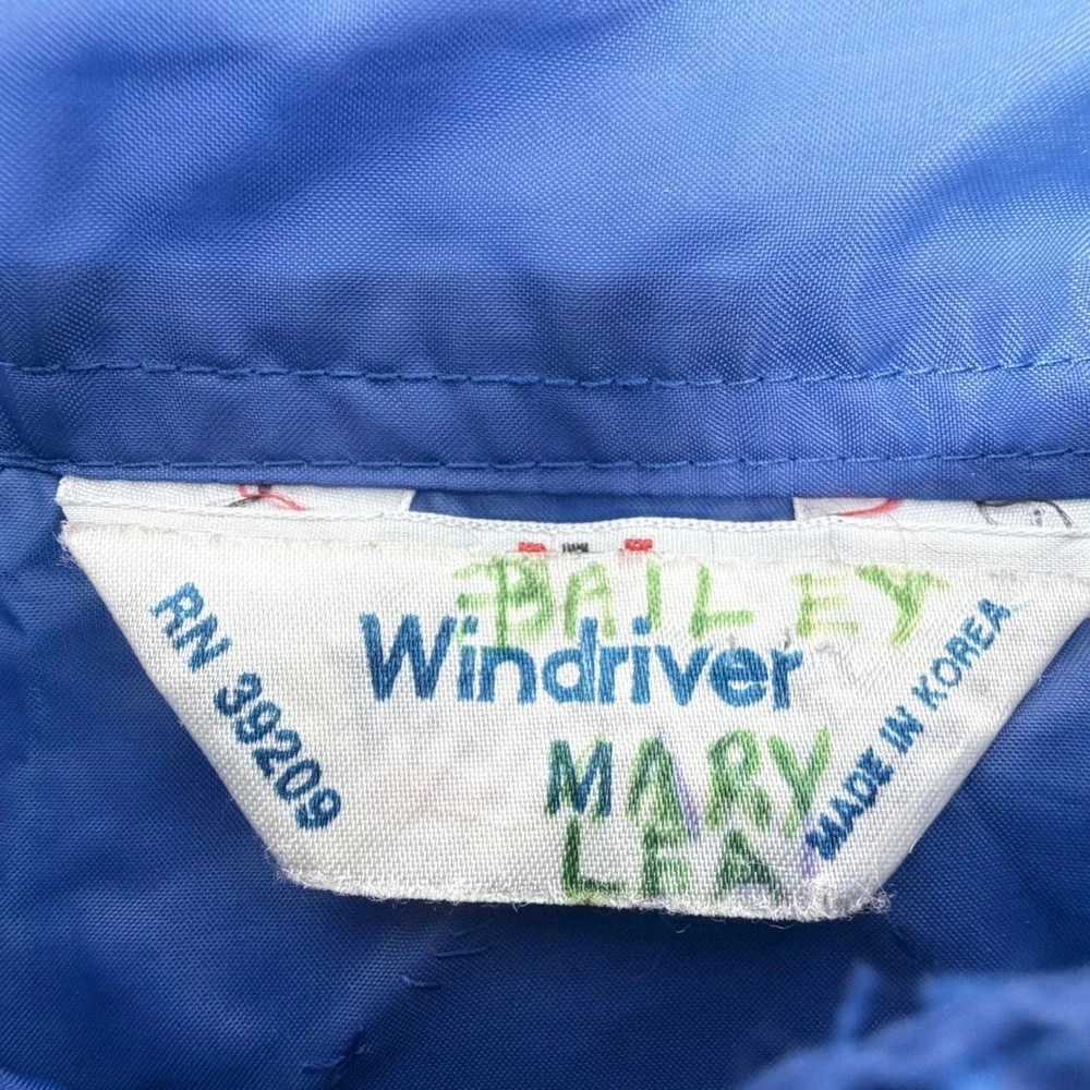 Vtg 80s Windriver Nylon Rainbow Colorblock Anorak Jacket Kitefliers Assc Patches